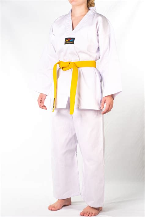 Taekwondo V-neck Dobok - Tans Martial Arts Supplier