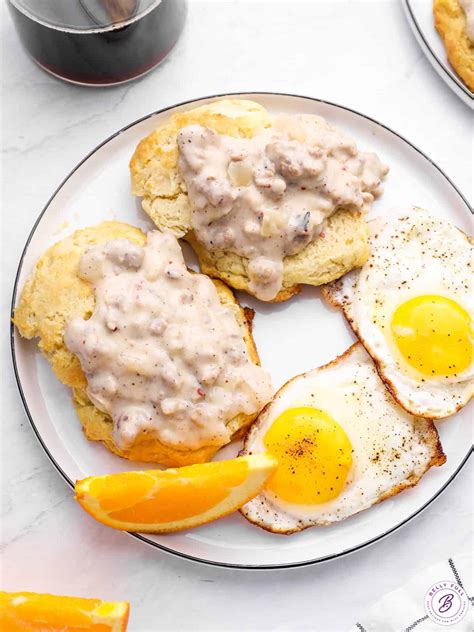 Biscuits And Gravy Eggs