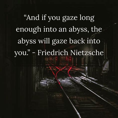 The Abyss | Nietzsche, Friedrich nietzsche, Gazing