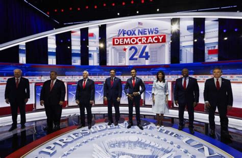 With Trump absent, Republican rivals trade attacks at first 2024 debate ...