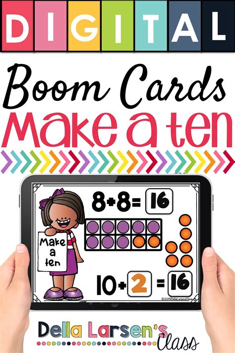 Boom Cards Make a Ten to Add 1.OA.C.6 | Kindergarten math activities, Basic math skills ...