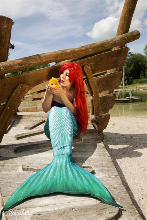 Ariel kiss Flounder by SvenjaSabrina.deviantart.com on @DeviantArt | Mermaid, Ariel cosplay ...