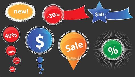 Premium Vector | Sale vector labels