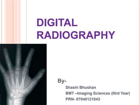 Computed radiography | PPT