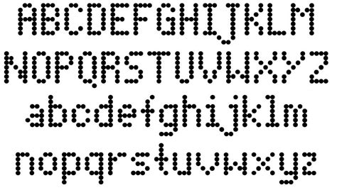 Dot Matrix font by Moonbase Press | FontRiver