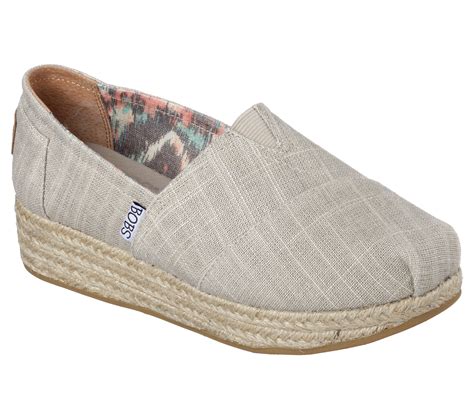 Buy SKECHERS Women's Bobs WedgepadrilleComfort Shoes Shoes only $50.00