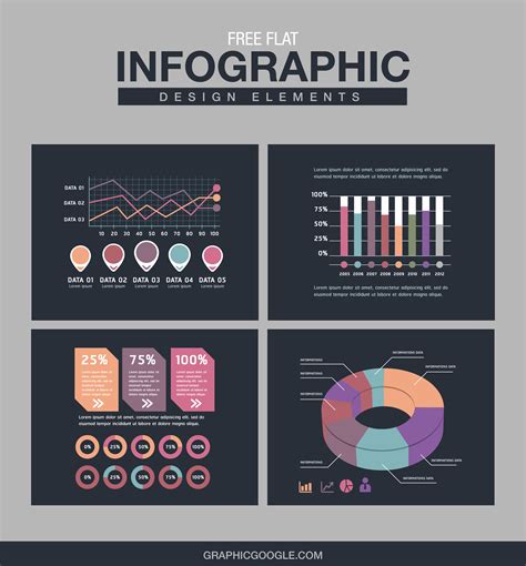 Free Flat Infographic Design Elements for Graphic & Web DesignersGraphic Google – Tasty Graphic ...