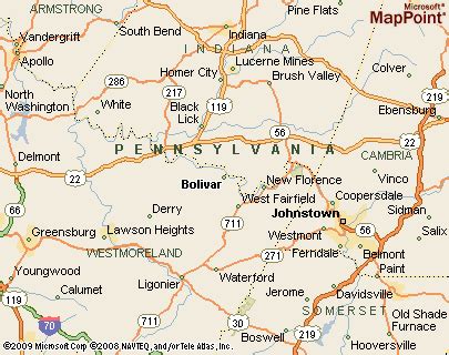 Where is Bolivar, Pennsylvania? see area map & more