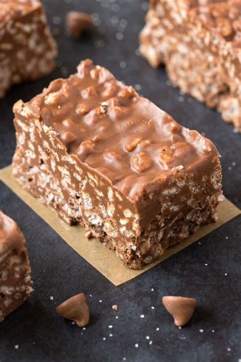 Crunchy No-Bake Chocolate Peanut Butter Bars | Around and About