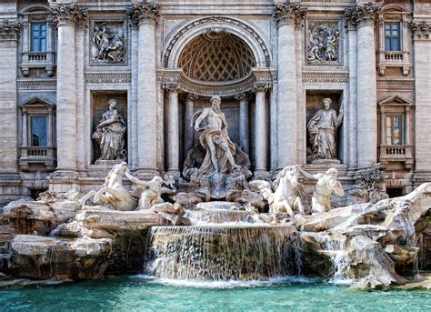 trevi #fountain in #italy . #sculpture - #marble | Trevi fountain ...