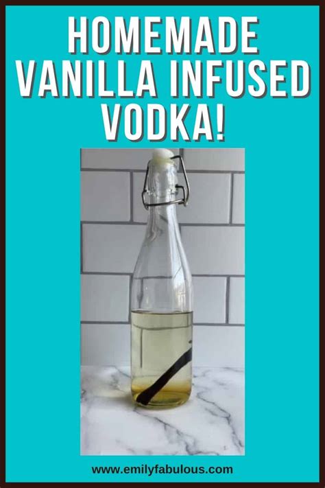 Vanilla Vodka Recipe | Infused | Vanilla Bean | EmilyFabulous