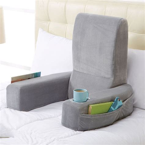 A pillow chair to make reading in bed even better. | Bed rest pillow, Bed rest, Reading in bed