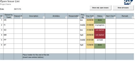 Project Issues – PROBE Studio