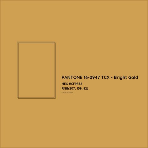 About PANTONE 16-0947 TCX - Bright Gold Color - Color codes, similar colors and paints - colorxs.com