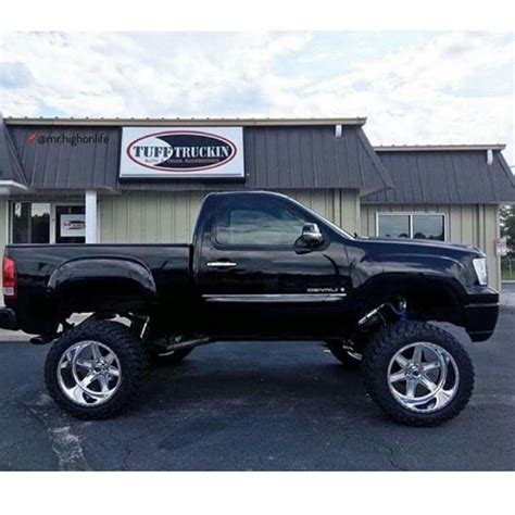 Single cab gmc sierra | Single cab trucks, Cool trucks, Jacked up trucks