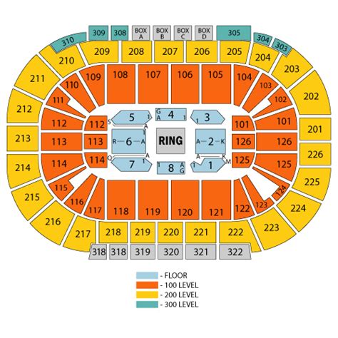 Mandalay Bay Events Center Seating Chart Detailed | Elcho Table