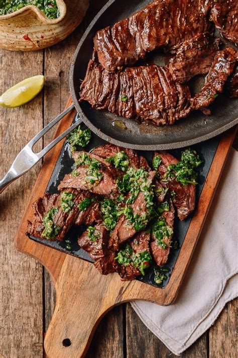 Grilled Skirt Steak with Chimichurri - The Woks of Life