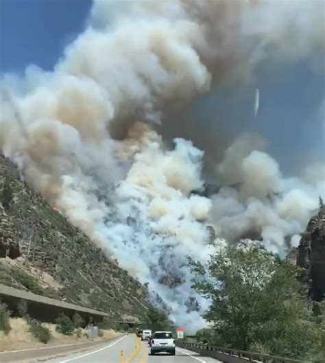 Grizzly Creek Fire closes I-70 near Glenwood Springs, CO - Wildfire Today
