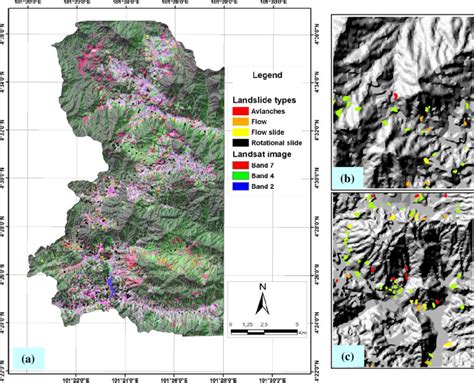 Landslide inventory map. a (extreme left) Landslide locations overlaid... | Download Scientific ...