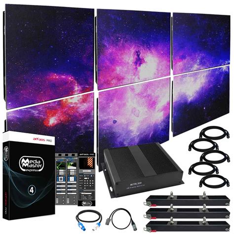 ADJ AV6 6mm LED Video Wall 3x2 Complete System Package | DJ Video ...