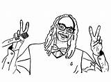 Snoop Dogg Coloring Pages  Nation sketch template
