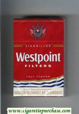 Westpoint Filters Full Flavor Cigarillos cigarettes hard box