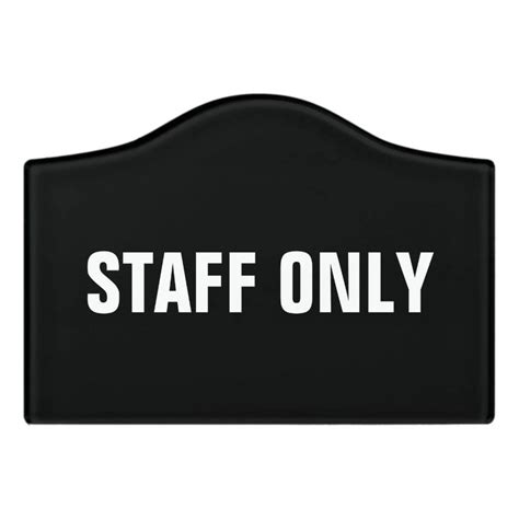 Custom STAFF ONLY door and wall signs for business | Zazzle.com | Wall ...