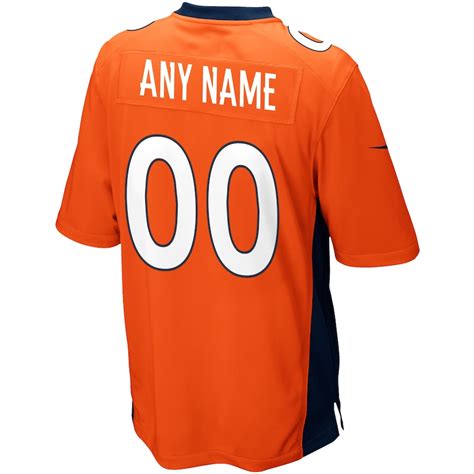 Men’s Denver Broncos Nike Orange Custom Game Jersey – Denver Broncos Shop