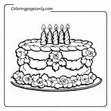 Cake Food Coloring Pages sketch template
