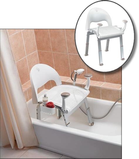 Premium Bath Chair with Front Support Handles