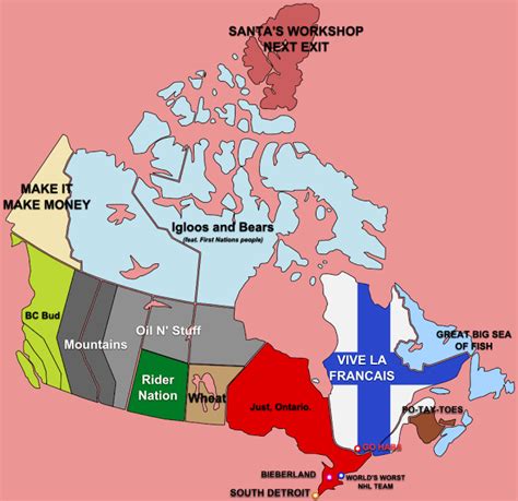 random notes: geographer-at-large: Map of the Week 3-12-2012:The World According to... | Canada ...