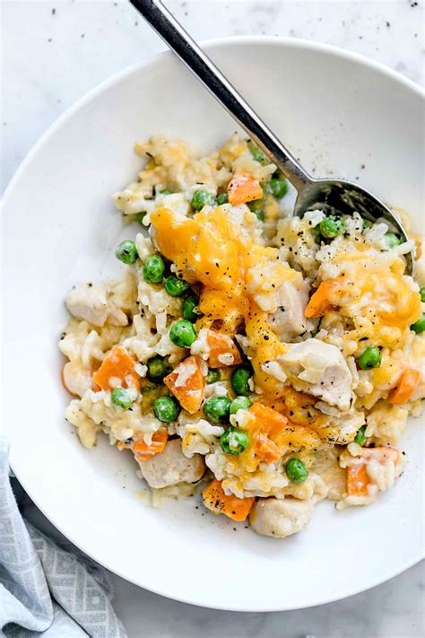 Creamy Chicken and Rice Casserole (One-Pot Recipe!) - foodiecrush .com