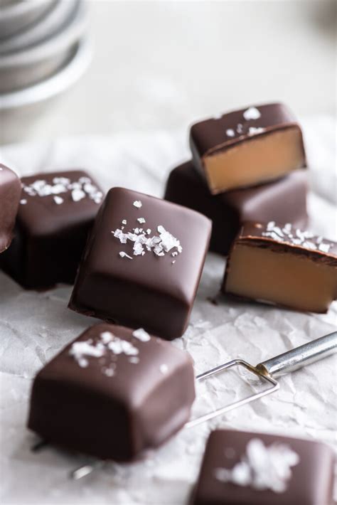 chocolate covered caramels with sea salt | With Spice