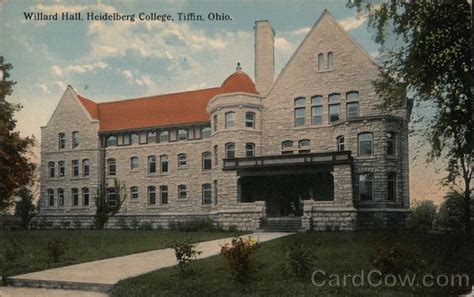 Willard Hall, Heidelberg College Tiffin, OH Postcard