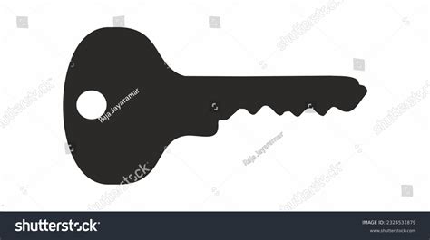 Key Silhouette Clip Art Vector Image Stock Illustration 2324531879 | Shutterstock