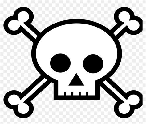 Pirate Skulls - Clipart Library - Draw A Skull And Crossbones - Free ...