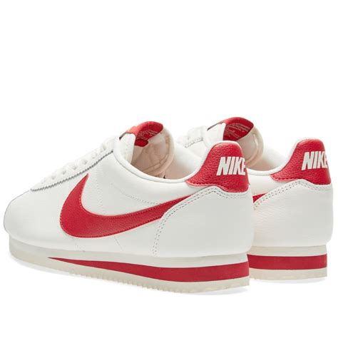 Nike Classic Cortez Leather SE Sail & Gym Red | END. (US)