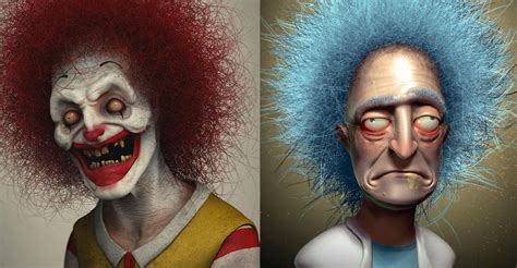 Realistic Cartoon Characters