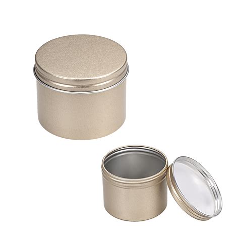 4 oz Round Aluminum Cans Tin Screw Top Metal Lid Containers 120ml 3 pcs - Walmart.com - Walmart.com