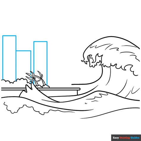 How to Draw a Tsunami - Really Easy Drawing Tutorial