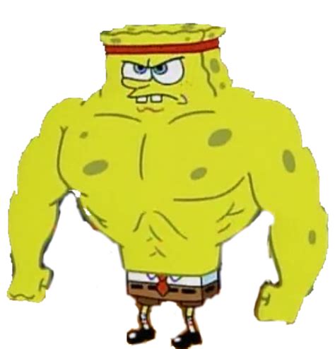 Buffed SpongeBob PNG by MatthewsRENDERS4477 on DeviantArt