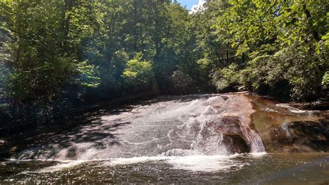 Sliding Rock in Pisgah National Forest in Brevard, NC - A 60 foot long waterfall slide. Slide ...