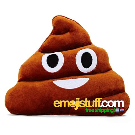 Poop Emoji Pillow - 13" Soft Plush - EmojiStuff.com - Emoji Pillows, Buttons and Gifts with Free ...