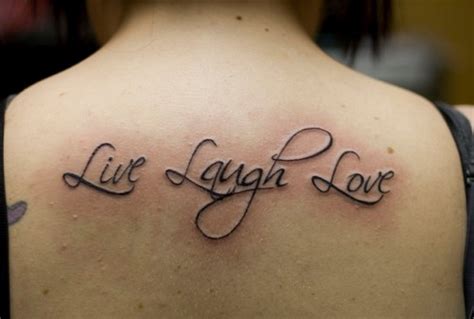 25 Cool Live Laugh Love Tattoos Pictures | WPJournals