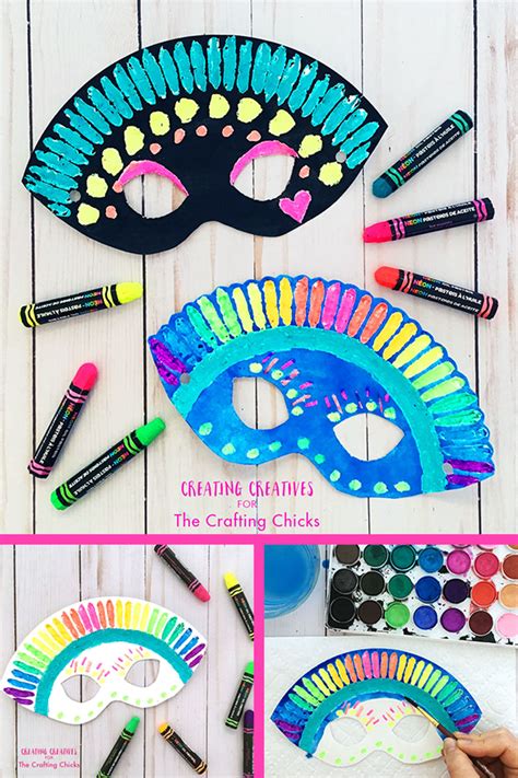 Paper Plate Mask with Free Printable - The Crafting Chicks