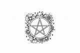 Pentacle Coloring Page sketch template