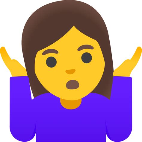 "woman shrugging" Emoji - Download for free – Iconduck