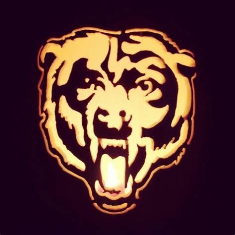 Chicago Bears pumpkin carving by Kira Smith | Pumpkin carving, Carving, Pumpkin