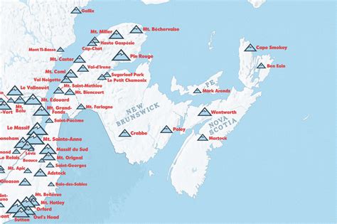 Canada Ski Resorts Map 24x36 Poster - Best Maps Ever