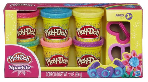 Play-Doh Sparkle 6-Pack of Glitter Play-Doh Compound in 2-Ounce Cans - Walmart.com - Walmart.com